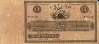 (№1827P-3r) Банкнота Цейлон (Шри-Ланка) 1827 год "1 Pounds"